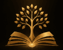 The Life Archive tree growing from an open book